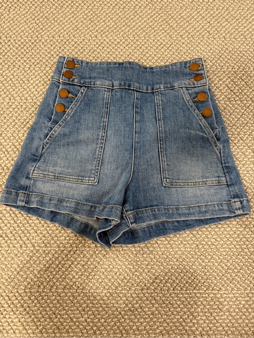Alice and Olivia Blue Denim Shorts